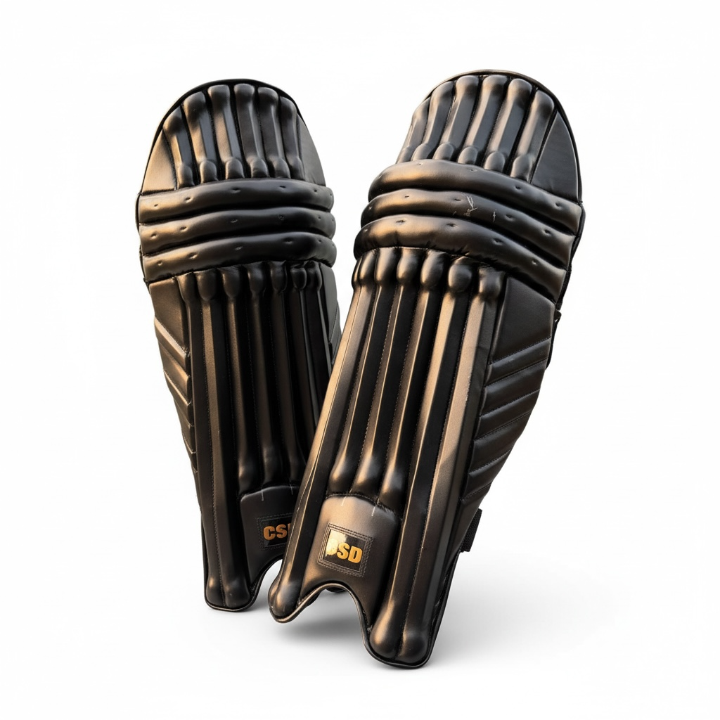 BATTING PADS - LEG GUARD - BLACK EDITION