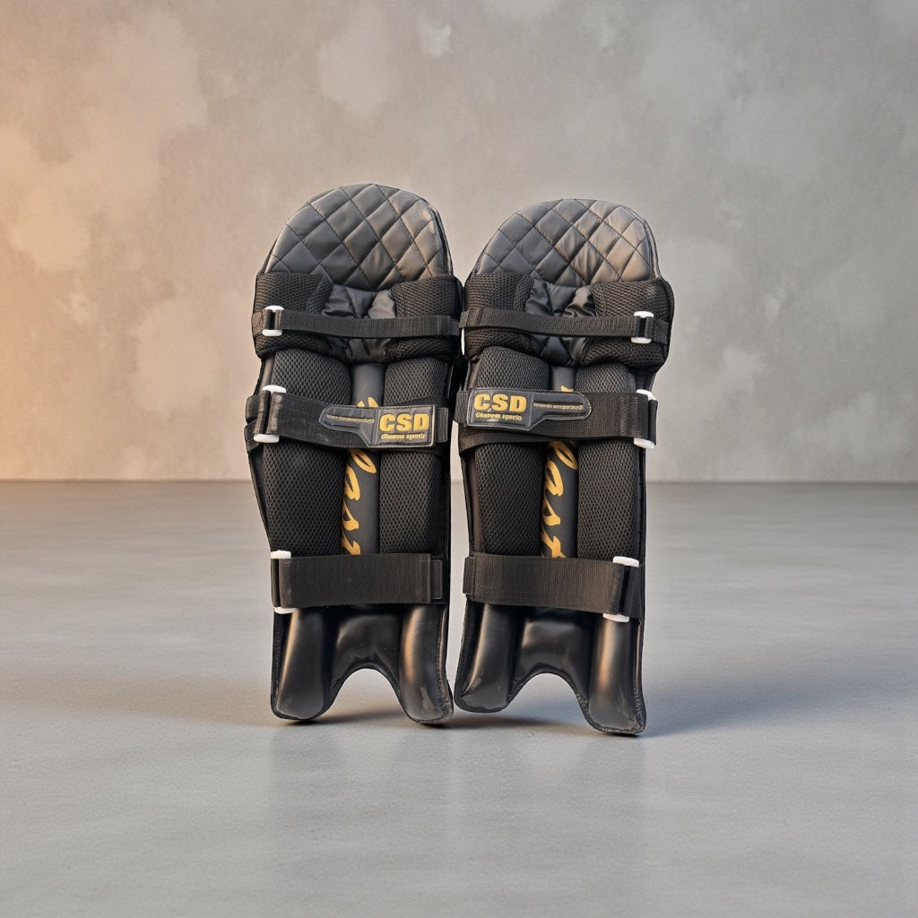 BATTING PADS - LEG GUARD - BLACK EDITION