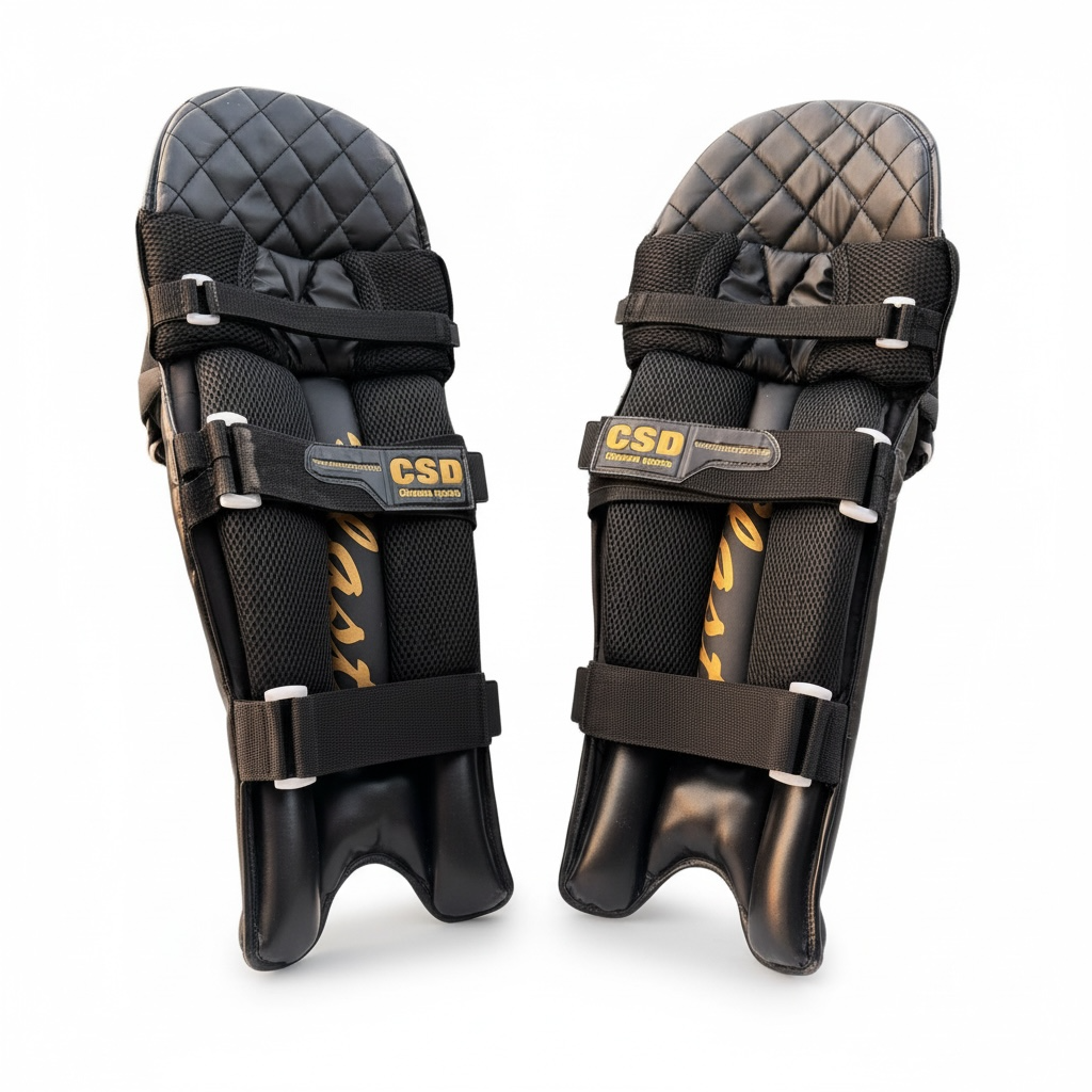 BATTING PADS - LEG GUARD - BLACK EDITION