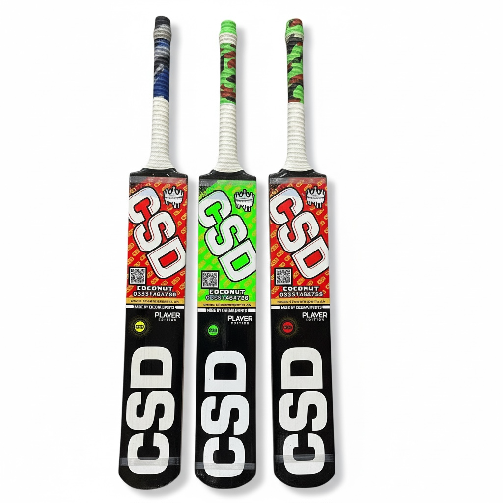 CHEEMA SPORTS TAPE BALL BAT PLAYER EDITION COCONUT WOOD SRI LANKAN