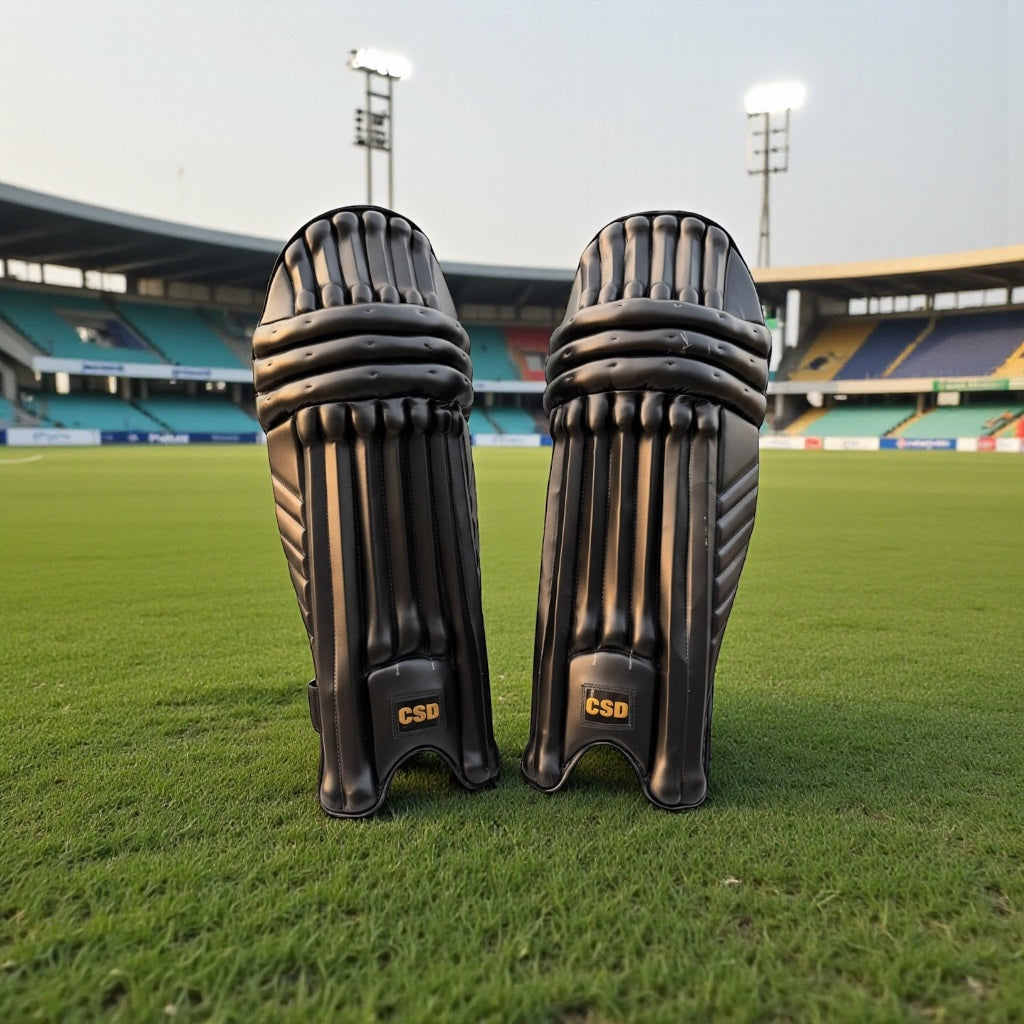 BATTING PADS - LEG GUARD - BLACK EDITION