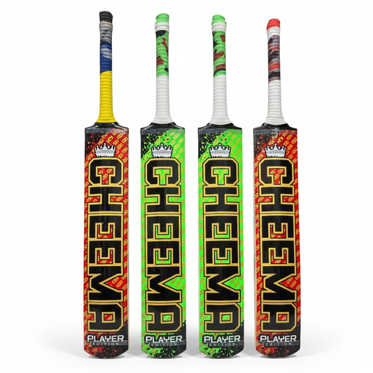 CHEEMA SPORTS TAPE BALL BAT PLAYER EDITION COCONUT WOOD SRI LANKAN
