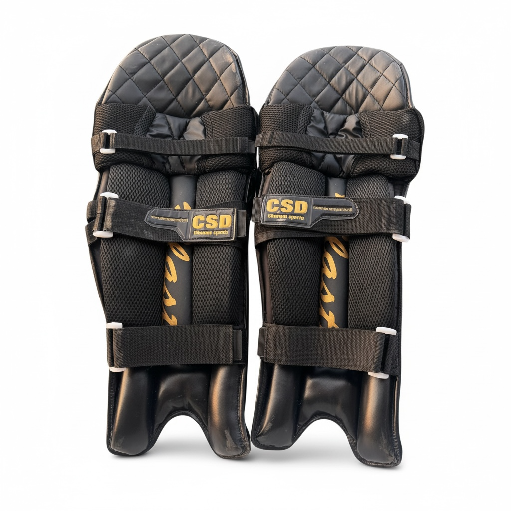 BATTING PADS - LEG GUARD - BLACK EDITION